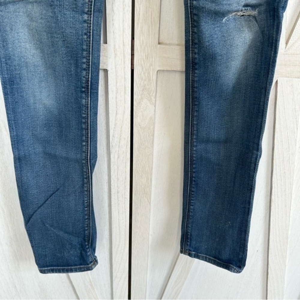 πHudson Gia Midrise skinny distressed wash jeans π 26 - Picture 5 of 13